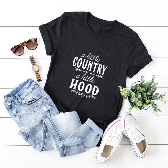 NWT "A little Country, A little Hood" Tee - Picture 1 of 1
